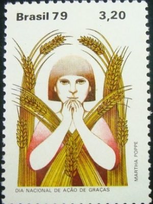 Selo postal do Brasil de 1979 Ação de Graças