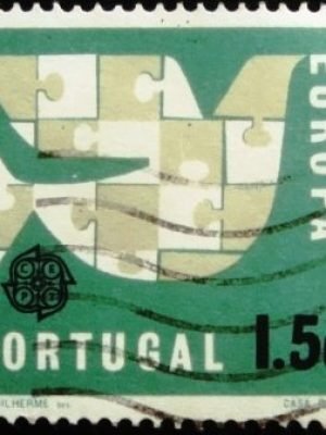 Selo postal de Portugal de 1963 Stylized Pigeon