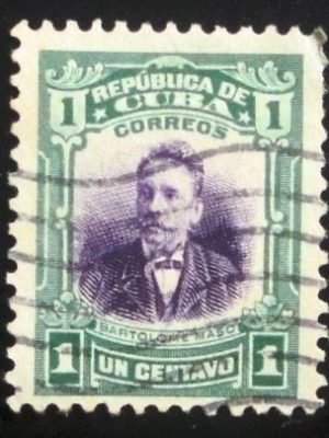 Selo postal de Cuba de 1910 Bartolomé Maso
