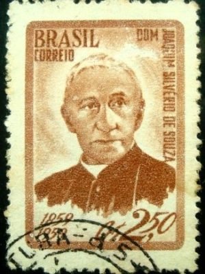 Selo postal de 1959 Joaquim Silvério Souza - C 436 U