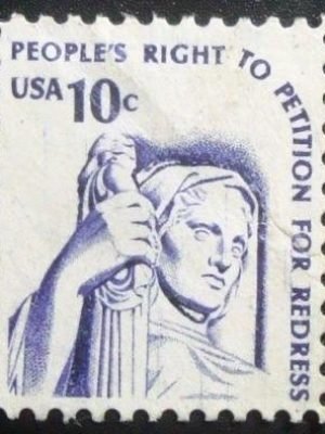 Selo postal dos Estados Unidos de 1977 Contemplation of Justice