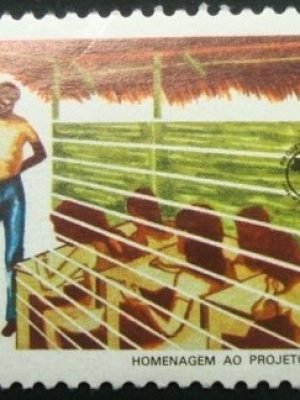 Selo postal do Brasil de 1980 Projeto Rondon