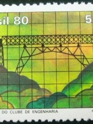 Selo postal do Brasil de 1980 Clube de Engenharia - C 1173 N