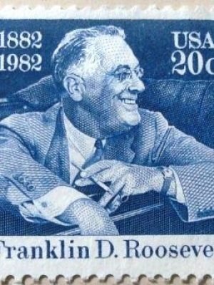 Selo postal dos Estados Unidos de 1982 Franklin D. Roosevelt U