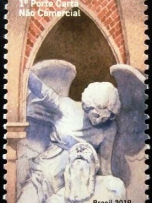 Selo postal do Brasil de 2019 Estátua de Jó