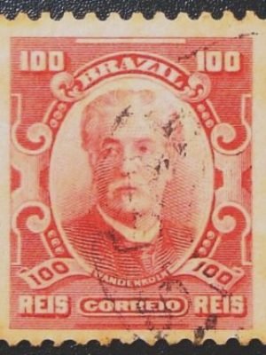 Selo postal do Brasil de 1916 Eduardo Wandenkolk U al