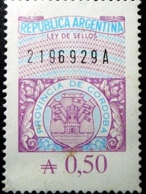 Selo fiscal da Argentina Província de Córdoba N