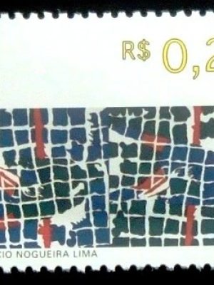 Selo postal do Brasil de1998 Mauricio Nogueira Lima NNogueira Lima