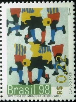 Selo postal do Brasil de 1998 Cláudio Tozzi M