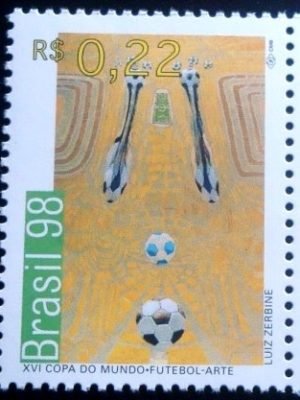Selo postal do Brasil de 1998 Luiz Zerbine N