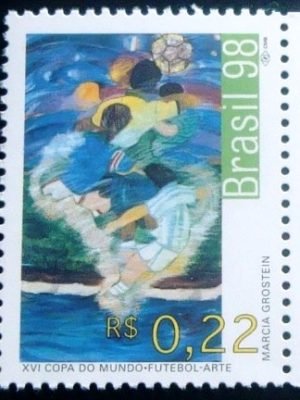 Selo postal do Brasil de 1998 Marcia Grostein N