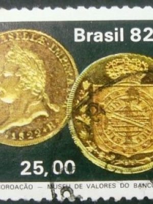 Selo postal do Brasil de 1982 Peça da Coroação - C 1278 U