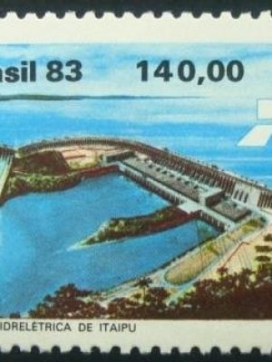 Selo postal do Brasil de 1983 Itaipu
