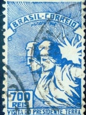Selo postal comemorativo do Brasil de 1935 C 84 U