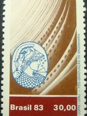 Selo postal do Brasil de 1983 COPPE / UFRJ