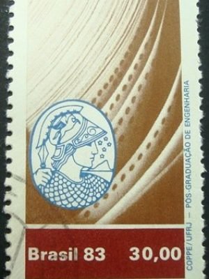 Selo postal do Brasil de 1983 COPPE / UFRJ