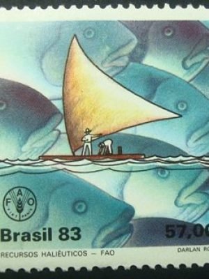 Selo postal Comemorativo do Brasil de 1983 - C 1356 M