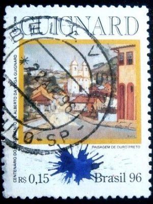 Selo postal Comemorativo do Brasil de 1996 - C 1989 U