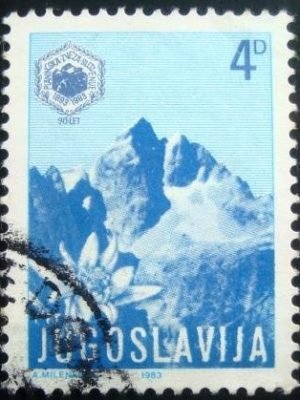 Selo postal da Iuguslávia de 1983 Slovenian Mountaineering Society