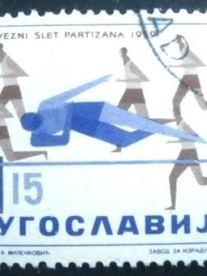 Selo postal da Iuguslávia de 1959 Athletics