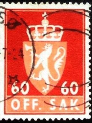 Selo postal da Noruega de 1964 SAK I 60