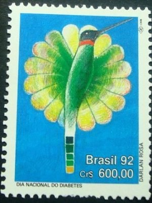 Selo postal COMEMORATIVO do Brasil de 1992 - C 1809 M