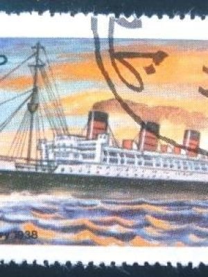Selo postal Cinderela de Zofar de 1977 The Queen Mary 1938
