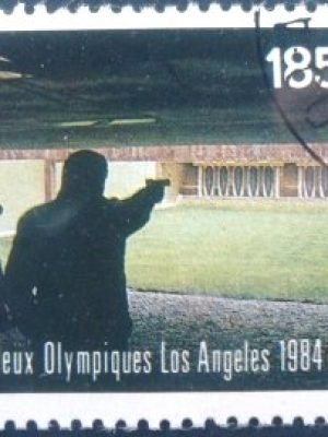 Selo postal da Costa do Marfim de 1984 Shooting