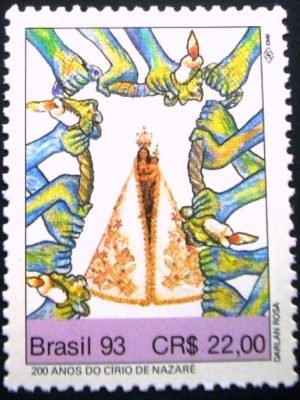 Selo postal do Brasil de 1993 Círio de Nazaré