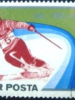 Selo postal da Hungria de 1975 12th winter olympic games
