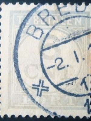 Selo postal da Holanda de 1927 Portzegel 6c