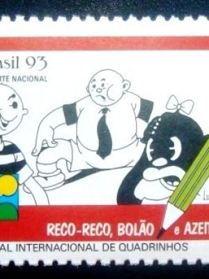 Selo postal do Brasil de 1993 Reco-reco Bolão e Azeitona