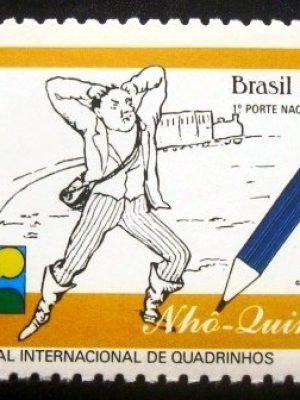 Selo postal do Brasil de 1993 Nhô Quim