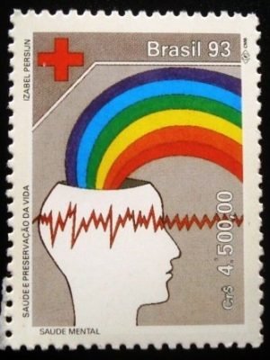 Selo postal do Brasil de 1993 Saúde Mental