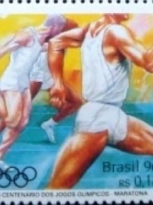 Selo postal do Brasil de 1996 Maratona M