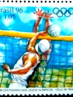 Selo postal do Brasil de 1996 Vôlei de Praia