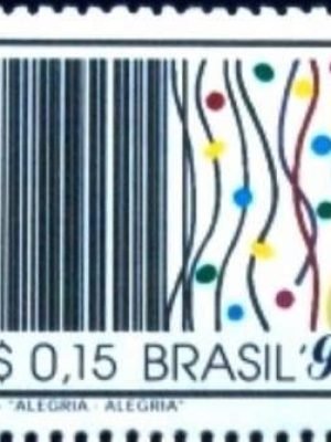 Selo postal do Brasil de 1997 Alegria Alegria