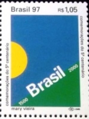 Selo postal do Brasil de 1997 5º Centenário Descobrimento