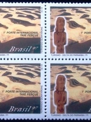 Quadra de selos postais do Brasil de 1997 Delta do Parnaíba