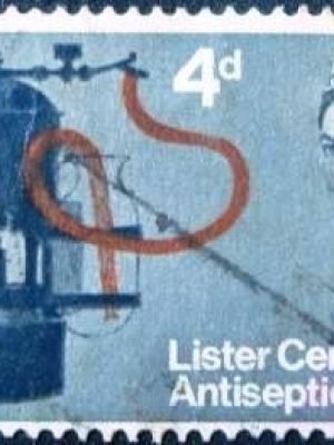 Selo postal do Reino Unido de 1965 Lord Joseph Lister