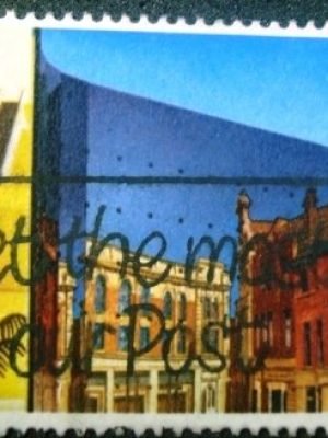 Selo postal do Reino Unido de 1987 Willis Faber and Dumas Building
