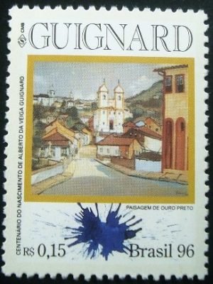 Selo postal Comemorativo do Brasil de 1996 - C 1989 M