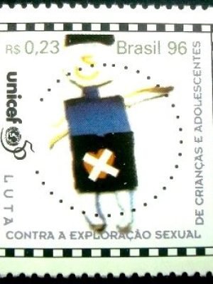 Selo postal COMEMORATIVO do Brasil de 1996 - C 1990 M