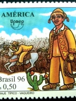 Selo postal COMEMORATIVO do Brasil de 1996 - C 2010 M