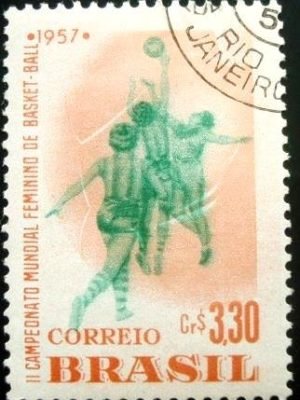 Selo postal Comemorativo do Brasil de 1957 - C 393A MCC