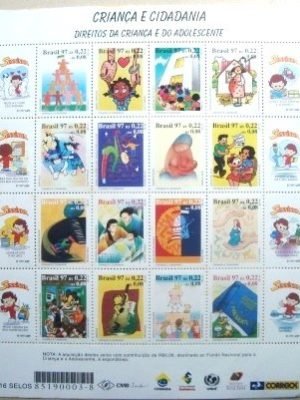 Série postal do Brasil de 1997 Criança e Cidadania