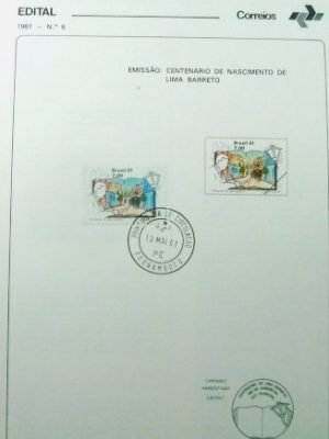 Edital de Lançamento nº 6 de 1981 Lima Barreto