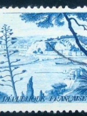 Selo postal da França 1955 Nice