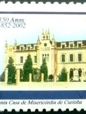 Selo postal do Brasil de 2002 Santa Casa de Misericórdia de Curitiba