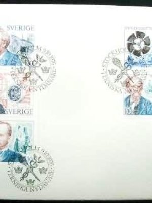 Envelope FDC da Suécia de 1976 Tekniska Nydanare